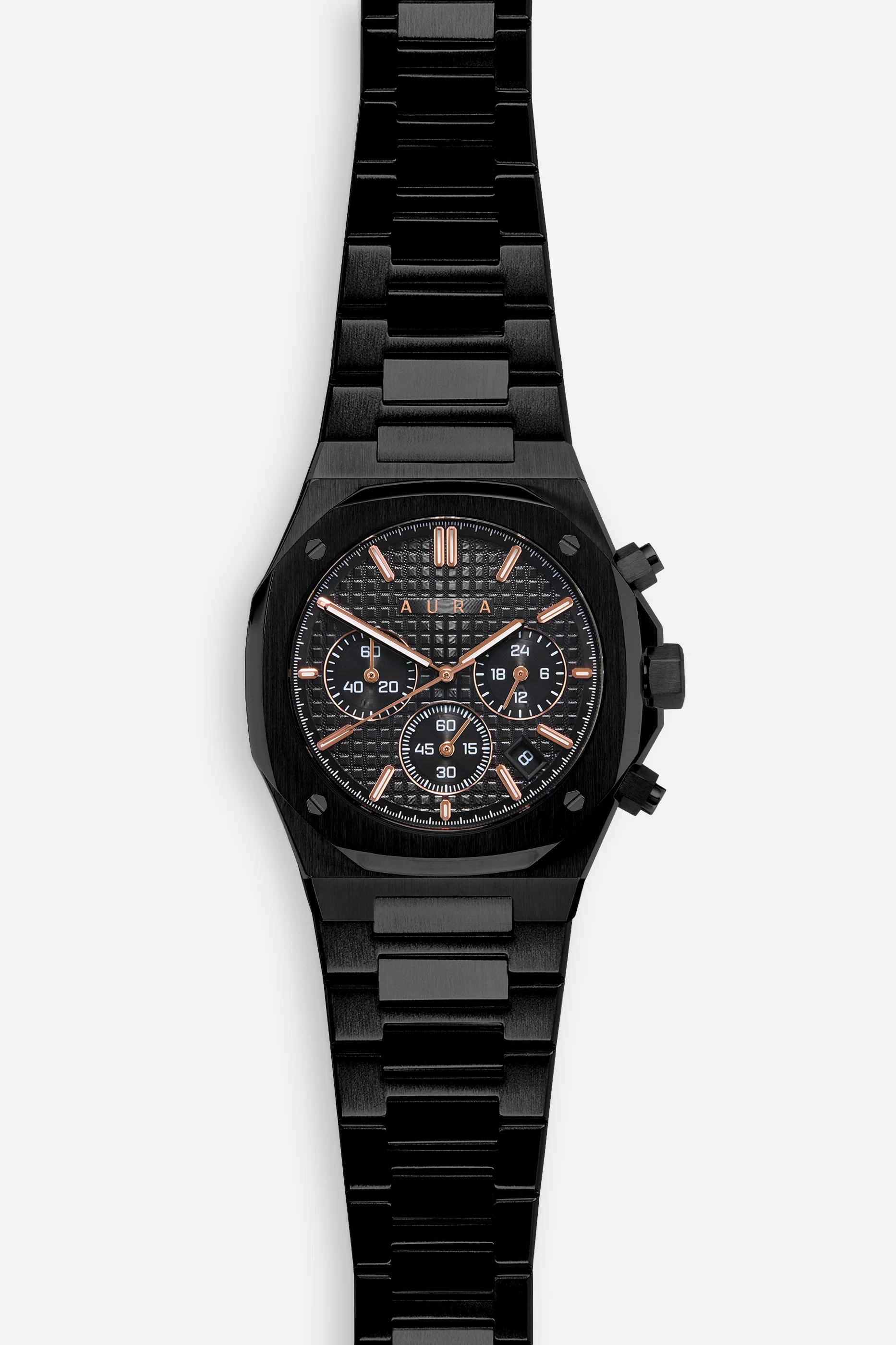 Chronograph 001: Black/Rose - Image 3