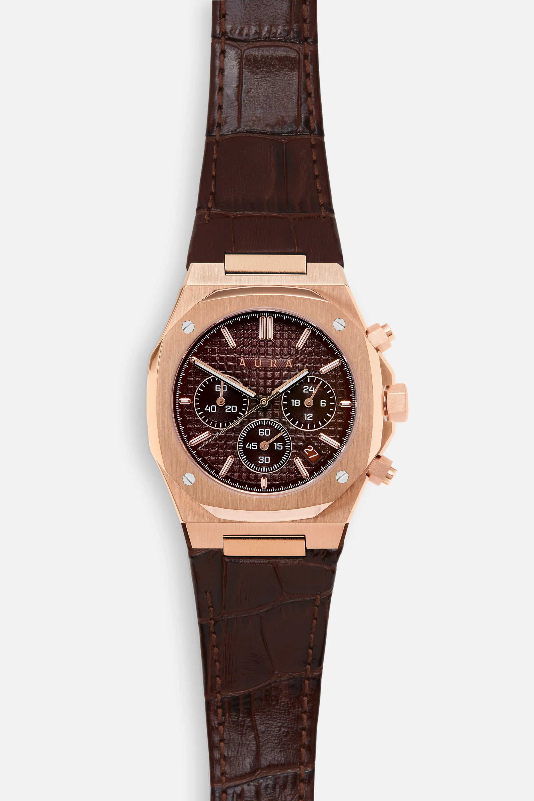 Chronograph 001: Rose/Brown - Image 3