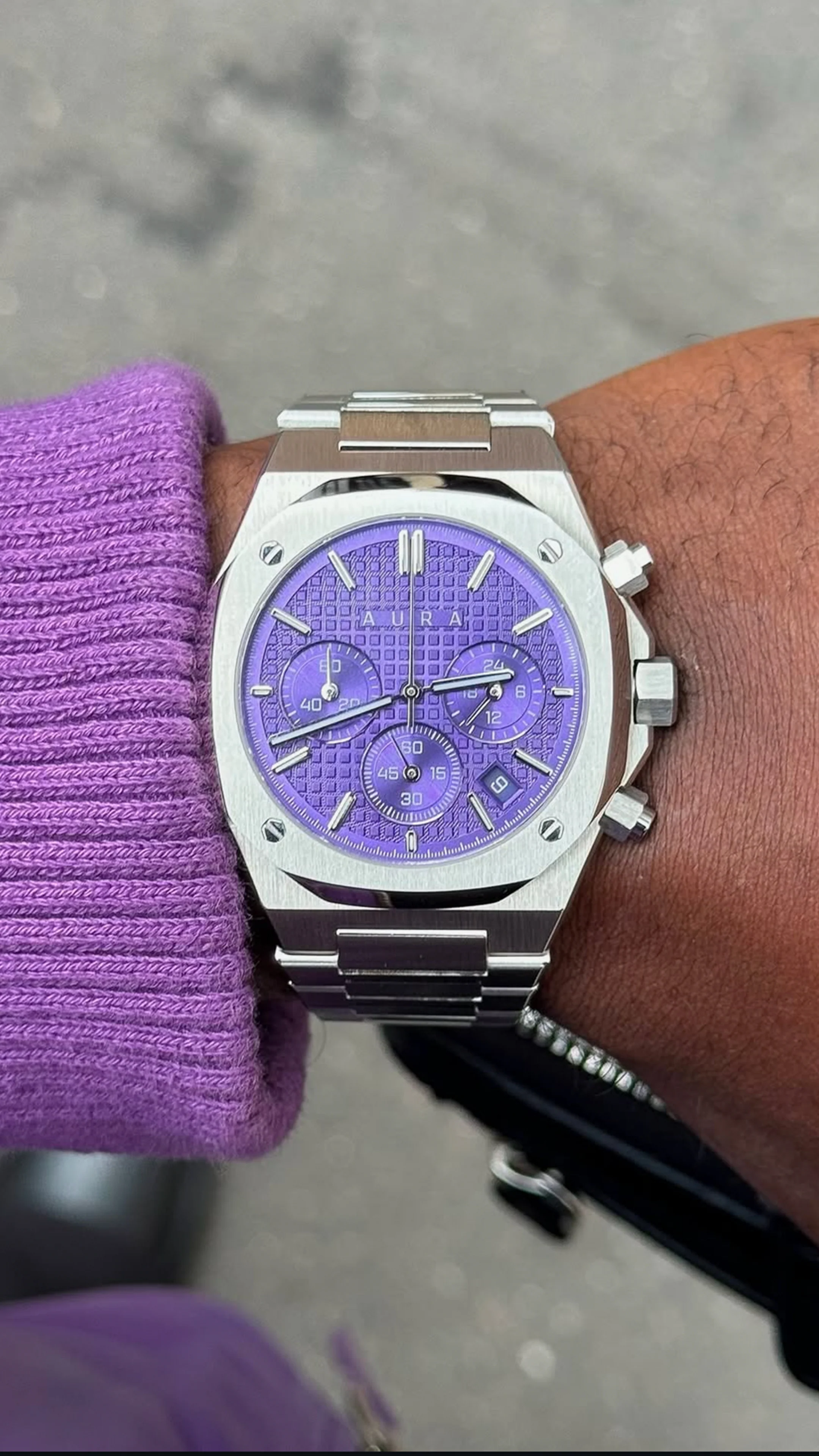 Chronograph 001: Steel/Purple - Image 4