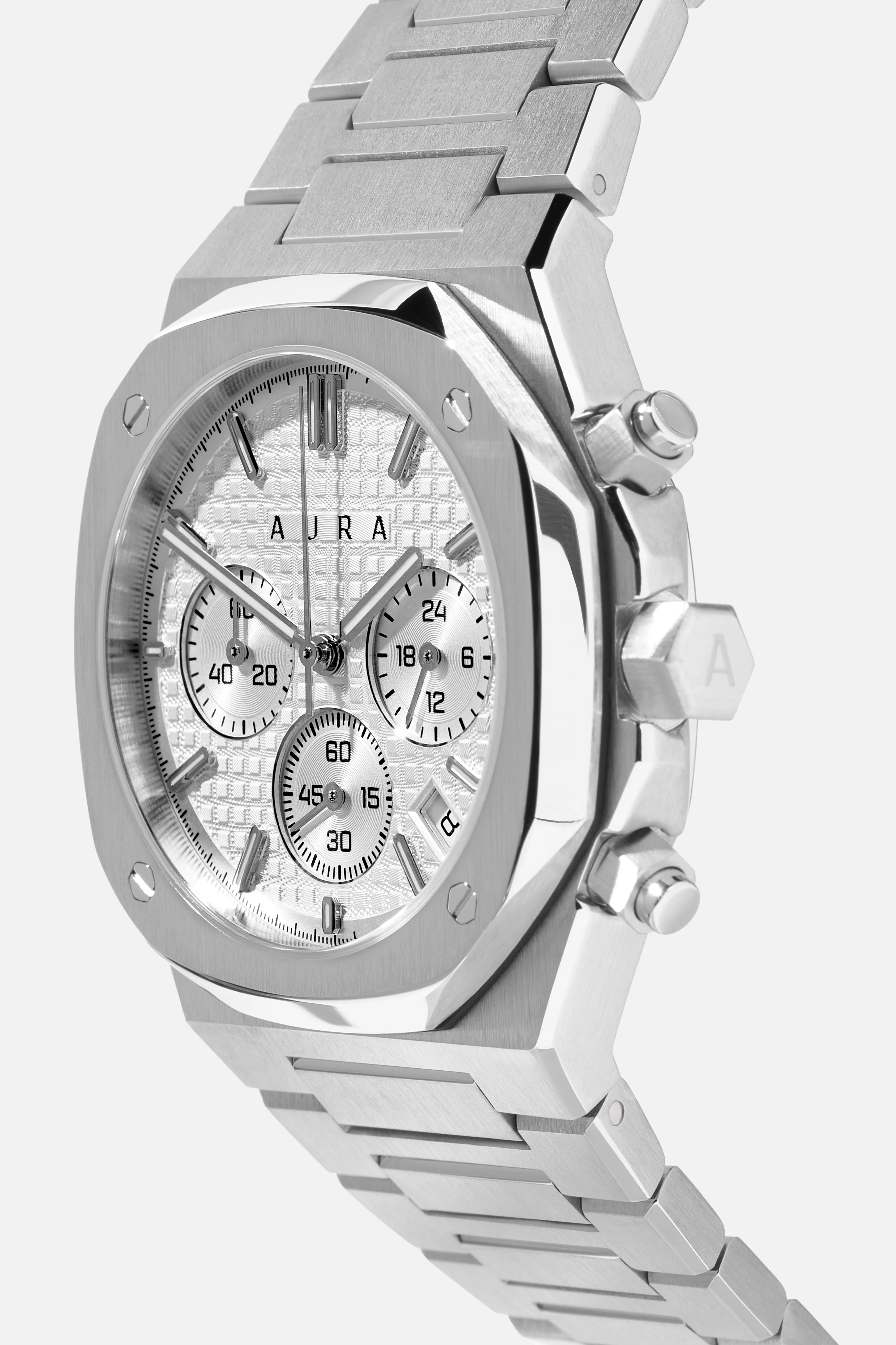 Chronograph 001: Steel/White - Image 5