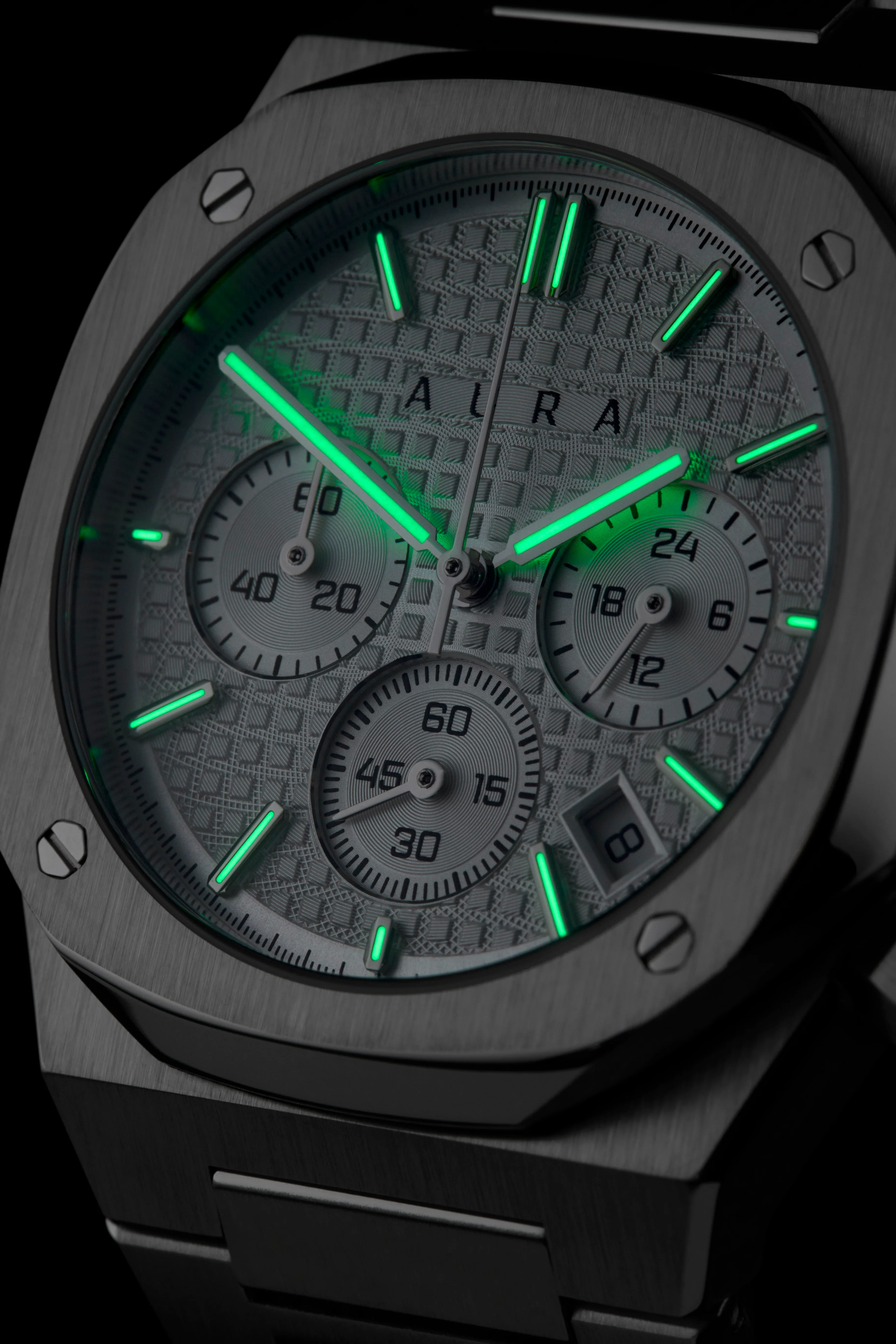 Chronograph 001: Steel/White - Image 9