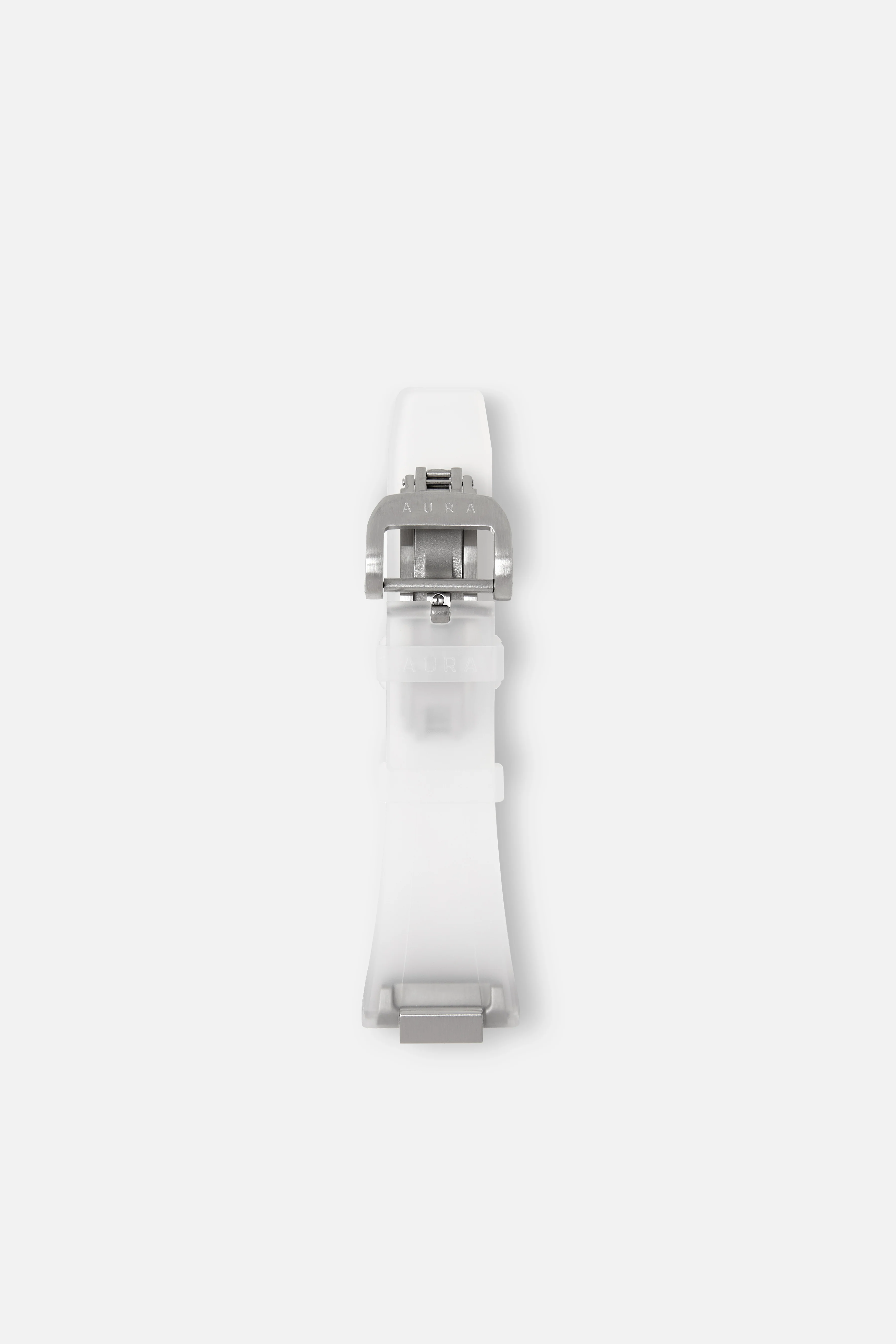 FKM Rubber Strap: Translucent/Steel
