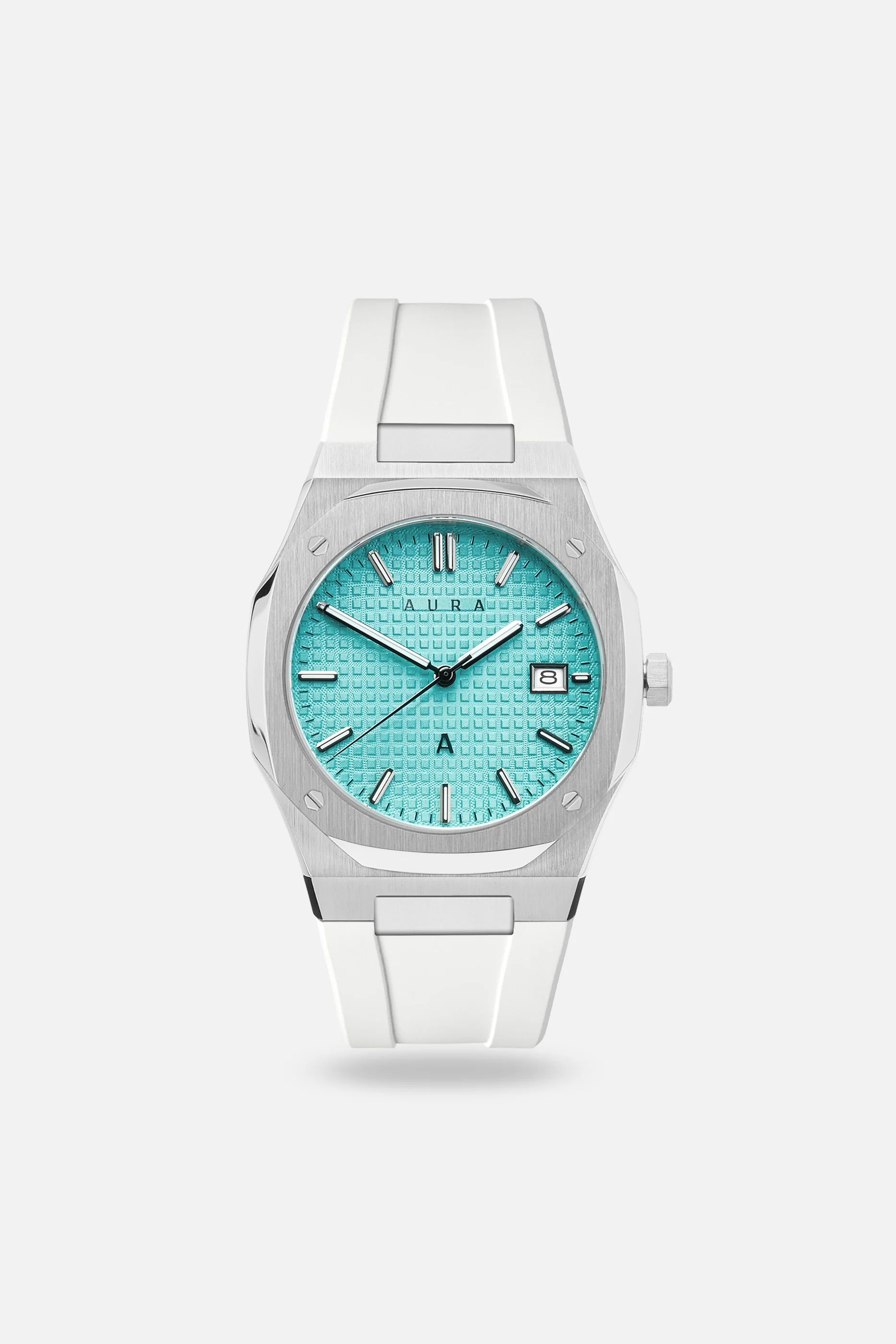 FKM Rubber Strap: White/Steel - Image 4